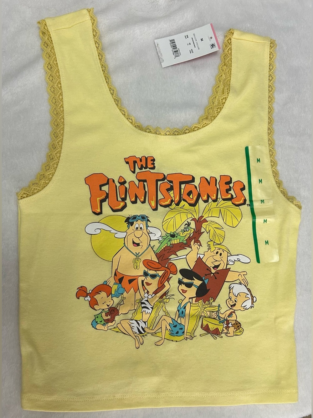 The Flintstones Graphic Semi-Cropped Tank Top size medium